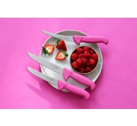 Vykrvovací nůž 18 cm - růžový