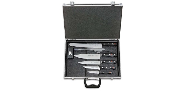 Kuchařský magnetický kufr s kovaným a lisovaným příslušenstvím