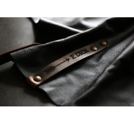 Kožená grilovací zástěra černá