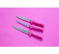 Vykrvovací nůž 18 cm - růžový