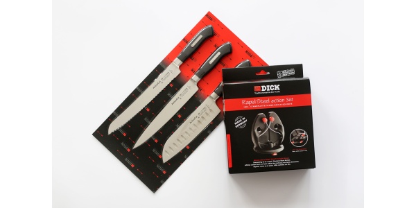 Sada 3 nožů Active Cut + ostřič Rapid Steel Action