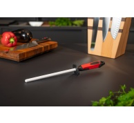 Keramické ocílka DICK, kulatá, 20 cm, červeno/černá