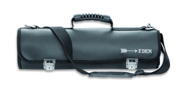 Kožená 11-dílná rolovací taška Dick kompletní (s noži a nástroji Dick)