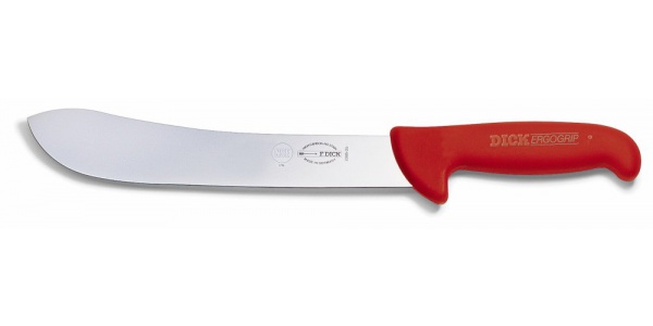 Blokový nůž, červený v délce 26 cm