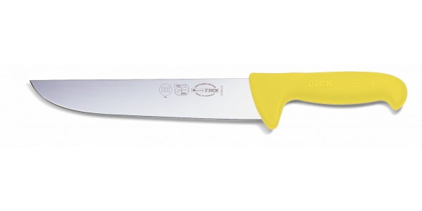 Blokový nůž, žlutý v délce 23 cm