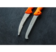 Lovecký nůž - pilka -MagicGrip v délce 15 cm, oranžová rukojeť