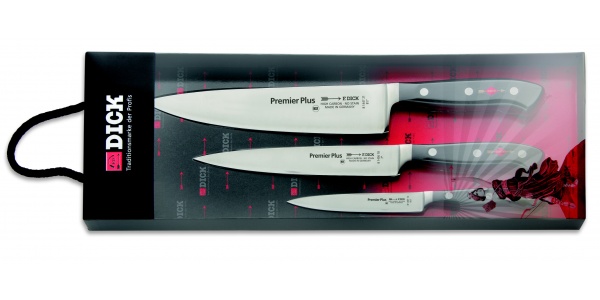 Dárková 3 dílná sada kovaných nožů Dick ze série Premier Plus