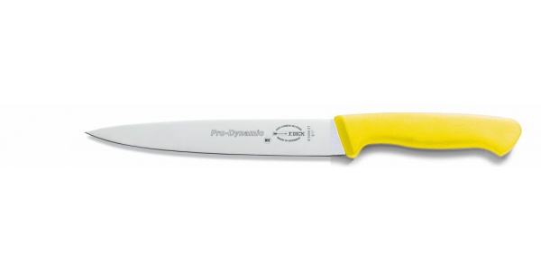 Dranžírovací nůž, žlutý v délce 21 cm