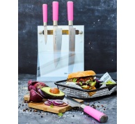 Magnetický stojan Dick na nože s noži ze série Pink Spirit