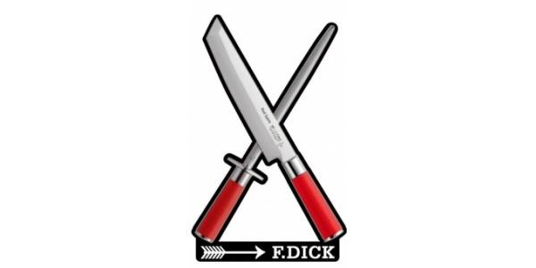 F. Dick odznáček s "kuchařským nožem a ocílkou Red Spirit"