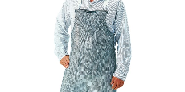 Ochranná drátěná zástěra z nerezové oceli 55 x 80 cm