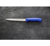 Filetovací nůž ohebný, modrý v délce 18 cm