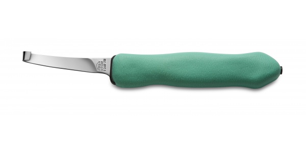 Kopytní nůž EXPERT GRIP 2K levý, dlouhé úzké ostří tyrkysový