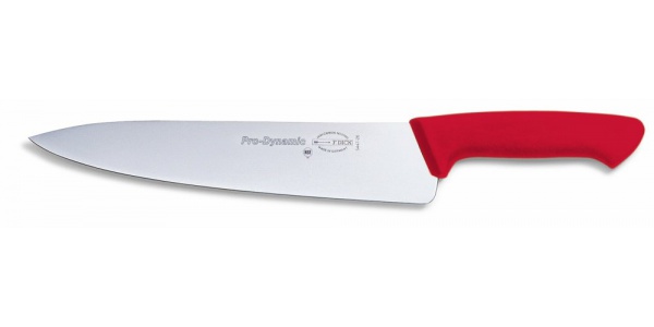 Kuchařský nůž, červený v délce 26 cm
