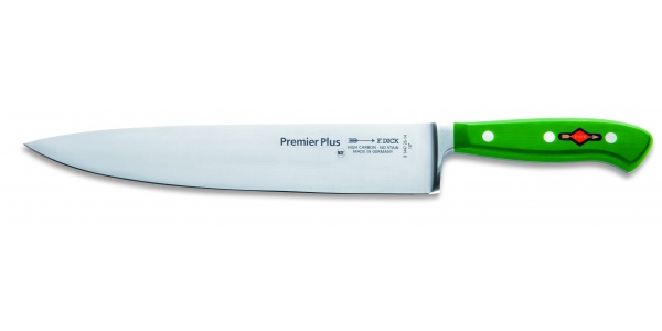 Kuchařský nůž kovaný, zelený v délce  26 cm