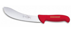 Nůž na stahování kůží, červený v délce 15 cm