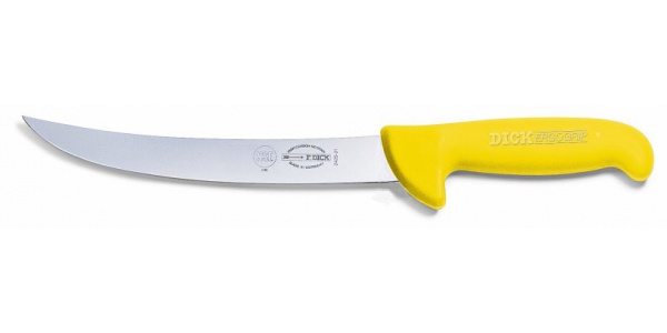 Porcovací nůž, žlutý v délce 21 cm