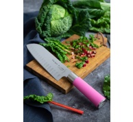 Santoku se speciálním výbrusem Dick ze série PINK SPIRIT v délce 18 cm