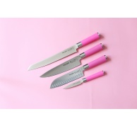 Santoku se speciálním výbrusem Dick ze série PINK SPIRIT v délce 18 cm