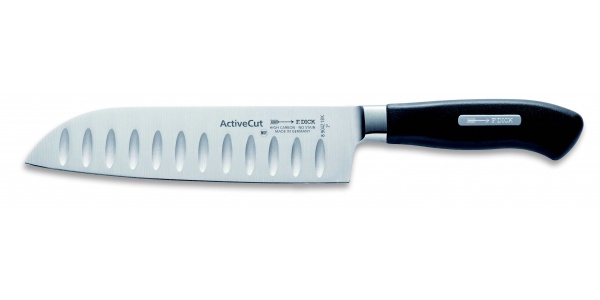 Santoku se speciálním výbrusem, kovaný ze série Dick ACTIVE CUT v délce 18 cm