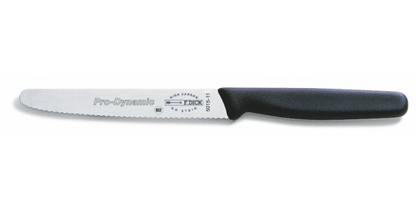 Víceúčelový nůž s vlnitým výbrusem v délce 11 cm