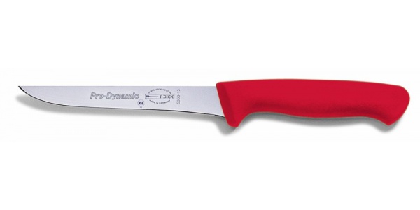 Vykosťovací nůž, červený v délce 15 cm