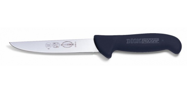 Vykosťovací nůž se širokou čepelí, černý v délce 15 cm